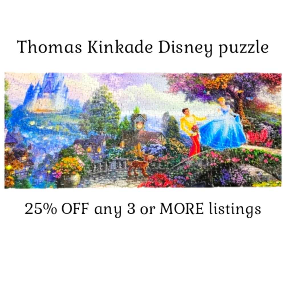 Disney Thomas Kinkade Cinderella Jigsaw Puzzle Game Rompecabeza 700 Pieces